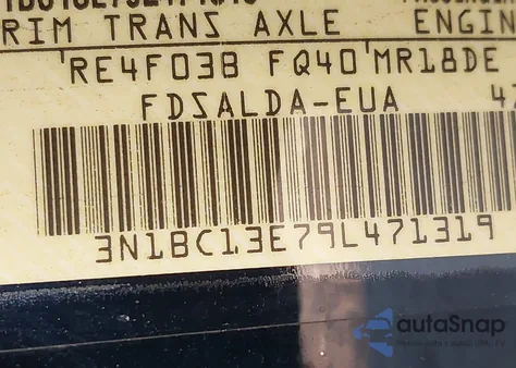 2009 Nissan Versa 1.8S из США, поврежденный, VIN 3N1BC13E79L471319